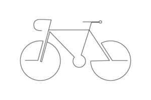 continuous line racing bike vector illustration