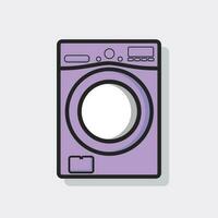 washing machine flat icon logo design vector