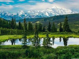 Alaska's beautiful landscape and amazing, nature view, for anyone who feels like escaping Here, are some mountains, which make our earth beautiful, Mountain landscape, nature background photo