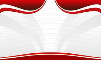 Simple gradient red and white background vector
