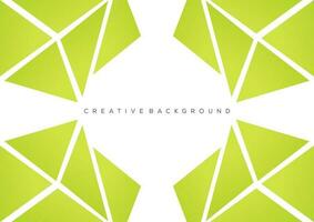 green geometry background design vector