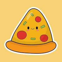 cute pizza vector