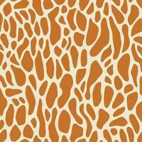 Giraffe print pattern vector