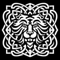 Vector lion celtic knot