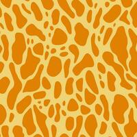 Giraffe print pattern vector