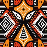 Mud cloth pattern vector