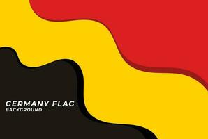 Simple Germany or Belgium Wave National Flag Color Background Vector