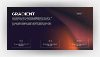 Modern Background Design with Gradient and Minimalist Gradient Background with geometric shapes for Website design, landing page, wallpaper, banner, poster, flyer, and presentation vector