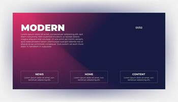 Modern Background Design with Gradient and Minimalist Gradient Background with geometric shapes for Website design, landing page, wallpaper, banner, poster, flyer, and presentation vector