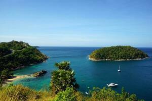 Beautiful sea view point of Laem phromthep in phuket,Thailand. photo