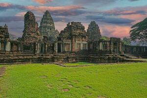 Phimai Historical Park, an ancient archaeological site, built around the 11th Buddhist century, Nakhon Ratchasima Province photo