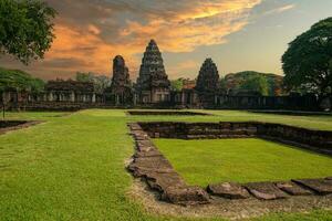 Phimai Historical Park, an ancient archaeological site, built around the 11th Buddhist century, Nakhon Ratchasima Province photo