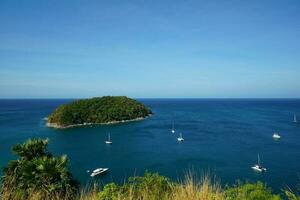 Beautiful sea view point of Laem phromthep in phuket,Thailand. photo