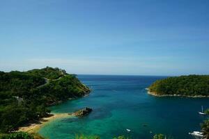 Beautiful sea view point of Laem phromthep in phuket Thailand. photo