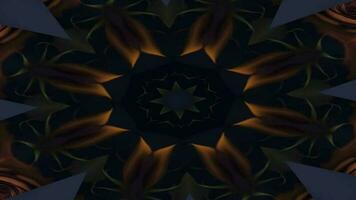 3d Kaleidoskop mandala, abstrakt Hintergrund, schön Kunst bunt Muster, 3d Animation visuell Energie, 3d mandala, Muster Video, nahtlos vj Schleife, bunt Animation Muster Hintergrund 4k Video