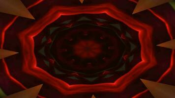 3d Kaleidoskop mandala, abstrakt Hintergrund, schön Kunst bunt Muster, 3d Animation visuell Energie, 3d mandala, Muster Video, nahtlos vj Schleife, bunt Animation Muster Hintergrund 4k Video