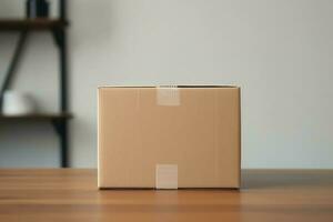 Cardboard box. Generate Ai photo