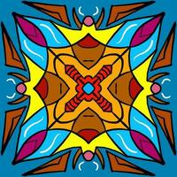 Ornament pattern art illustration with beauty color for your decoration photo