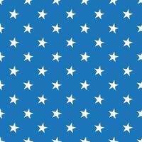Stars seamless pattern. Stars on a pretty blue background, vector retro seamless pattern for packaging, fabric, paper, background.