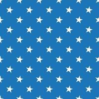 Stars seamless pattern. Stars on a pretty blue background, vector retro seamless pattern for packaging, fabric, paper, background.