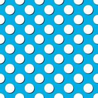 Polka dot seamless pattern, light blue polka dot vector background.