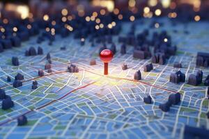 Cadastre map search point. Generate Ai photo