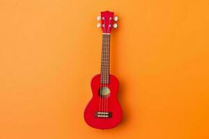 Colorful ukulele. Generate Ai photo