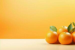 Orange fruit background. Generate Ai photo