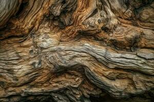 antiguo árbol madera textura naturaleza. generar ai foto