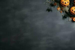 Halloween mockup background. Generate Ai photo