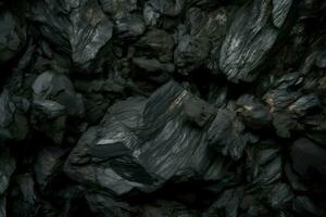 Coal background. Generate Ai photo