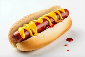 Hot dog mustard. Generate ai photo