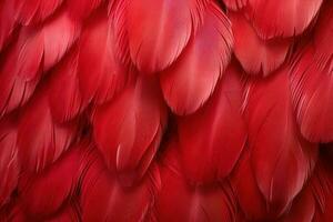 Red feather pigeon color. Generate Ai photo