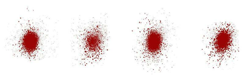 Spray, Distress, Red Round Brush Splatter. Grunge Effect, Grain Texture. Abstract Graphic Design Element. Noise, Circle Ink Splash. Isolated Vector Illustration.