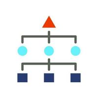 organization management hierarchical icon vector illustration isolated on white background