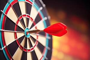 dart on target. photo