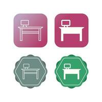 Office Desk Vector Icon