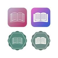 Open Book Vector Icon