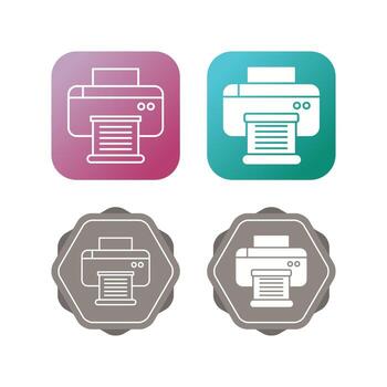 icono de vector de impresora