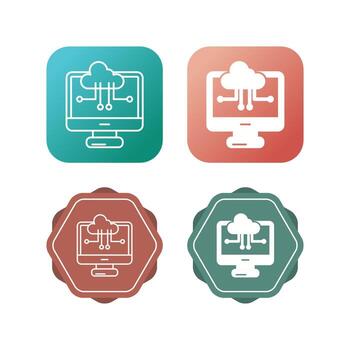 Cloud Computing Vector Icon