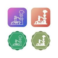 Nuclear Plant Vector Icon