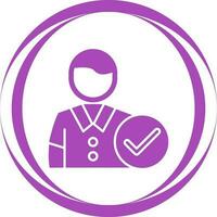 Man Accept Vector Icon