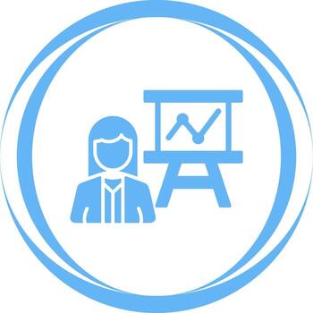 icono de vector de presentación
