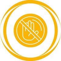 No Passing Vector Icon