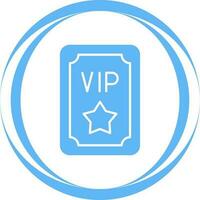 icono de vector de pase vip