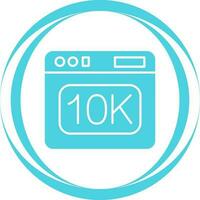 icono de vector de 10k