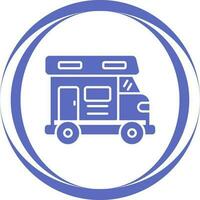 Camper Van Vector Icon