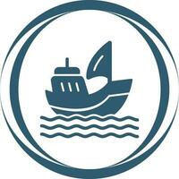 icono de vector de barco