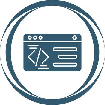 icono de vector de programación