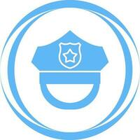 icono de vector de sombrero de policía